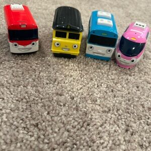 Tayo & Titipo Train Friends Toy Set of 4 – Korean Cartoon Character Figures